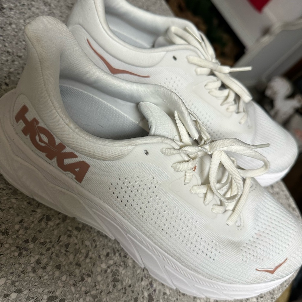 Hoka White Athletic Shoes